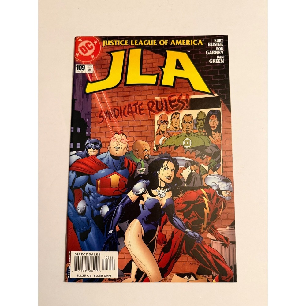 JLA Justice League of America Comic Book Issue 109 Syndicate Rules DC Comics